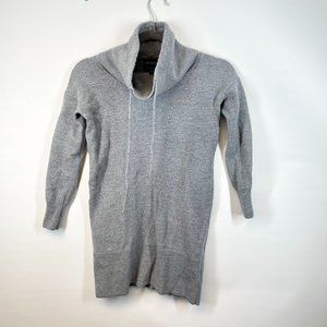 Cynthia Rowley Women's Grey Cowl Neck Extra Fine Merino Wool Sweater Size S